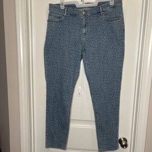 Levi’s 711 Skinny Leopard Print Denim Jeans
